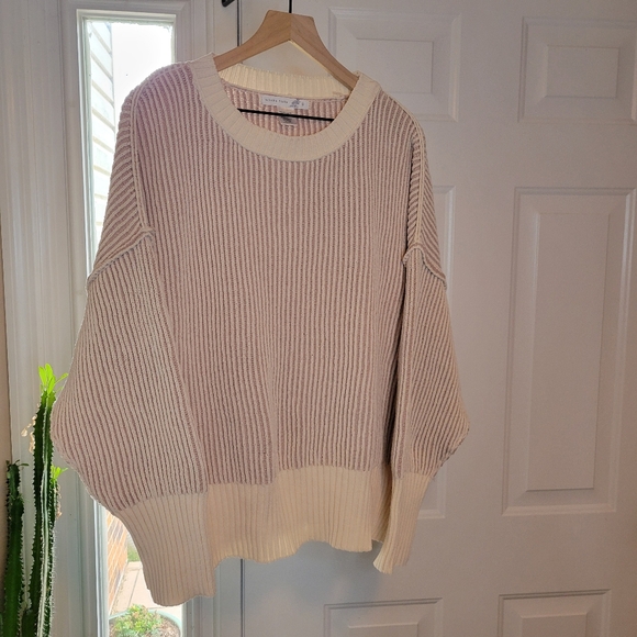 Altar''d State Cream/White Chenille Longsleeve Cozy Sweater, Size L - Picture 2 of 9